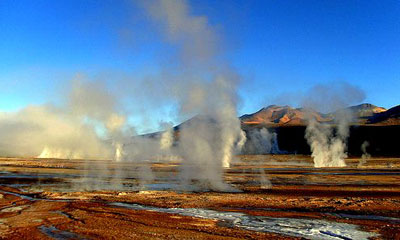 Татио и Пуритам - гейзеры и термальные источники пустыни Атакама в Чили